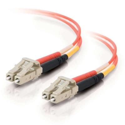 5m LC-LC 50/125 OM2 Duplex Multimode PVC Fibre Optic Cable (LSZH) Orange